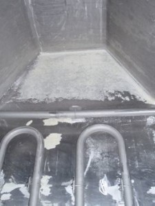 White residues from fatty acid